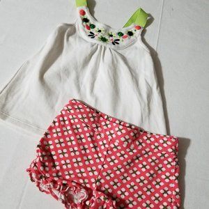 Gymboree Palm Beach Paradise shorts & shirt Used set 2T